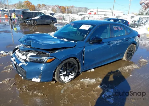 2025 Honda Civic Sport из США, поврежденный, VIN 2HGFE2F52SH502762